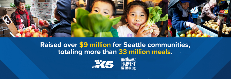 KING and Northwest Harvest raised over $9 million for Seattle communities.